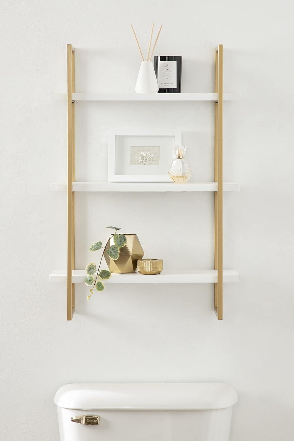 Kate and Laurel 3 Piece Solid Wood Tiered Shelf