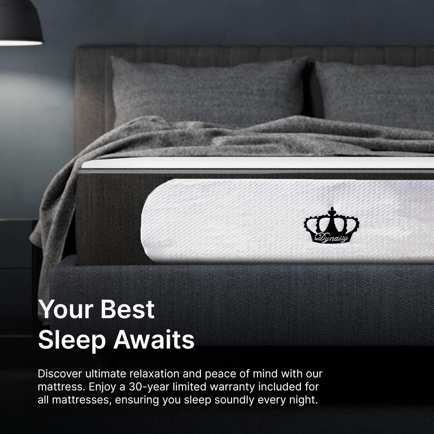 Dynasty Mattress 14.5'' Medium Gel Memory Foam Mattress