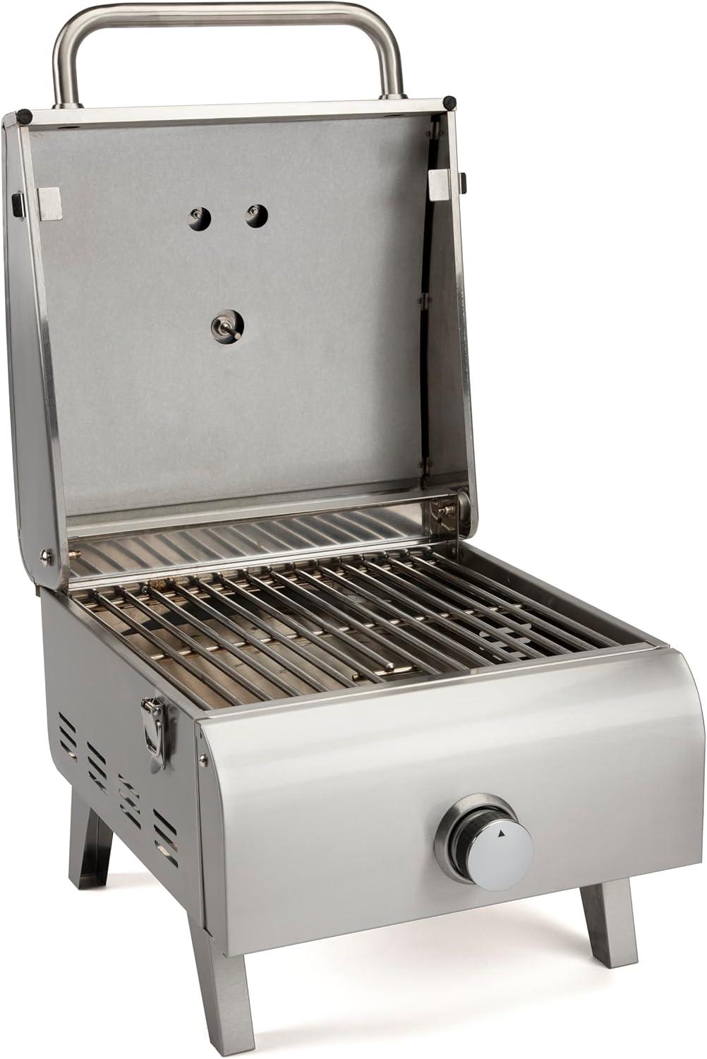 Cuisinart 1 Burner Silver Propane Portable Gas Grill