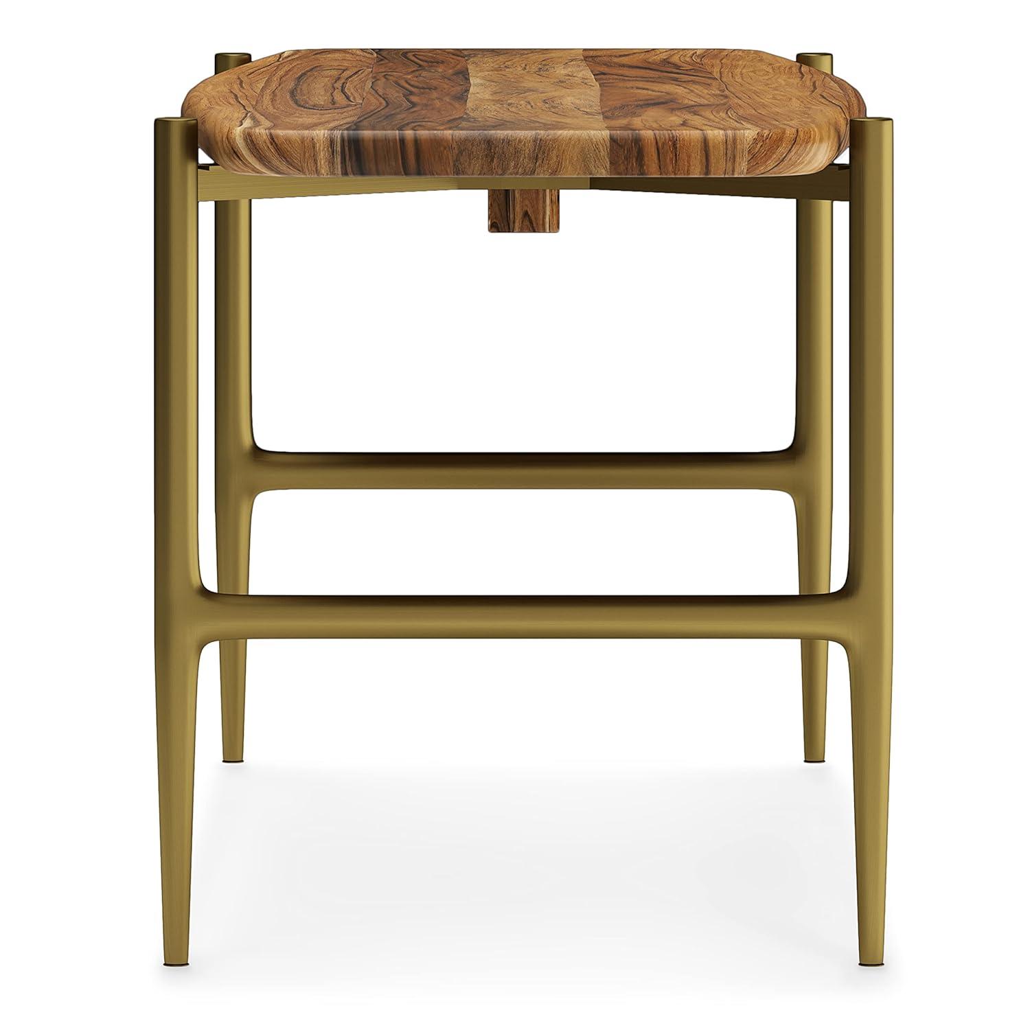 Simpli Home Solid Wood Bench