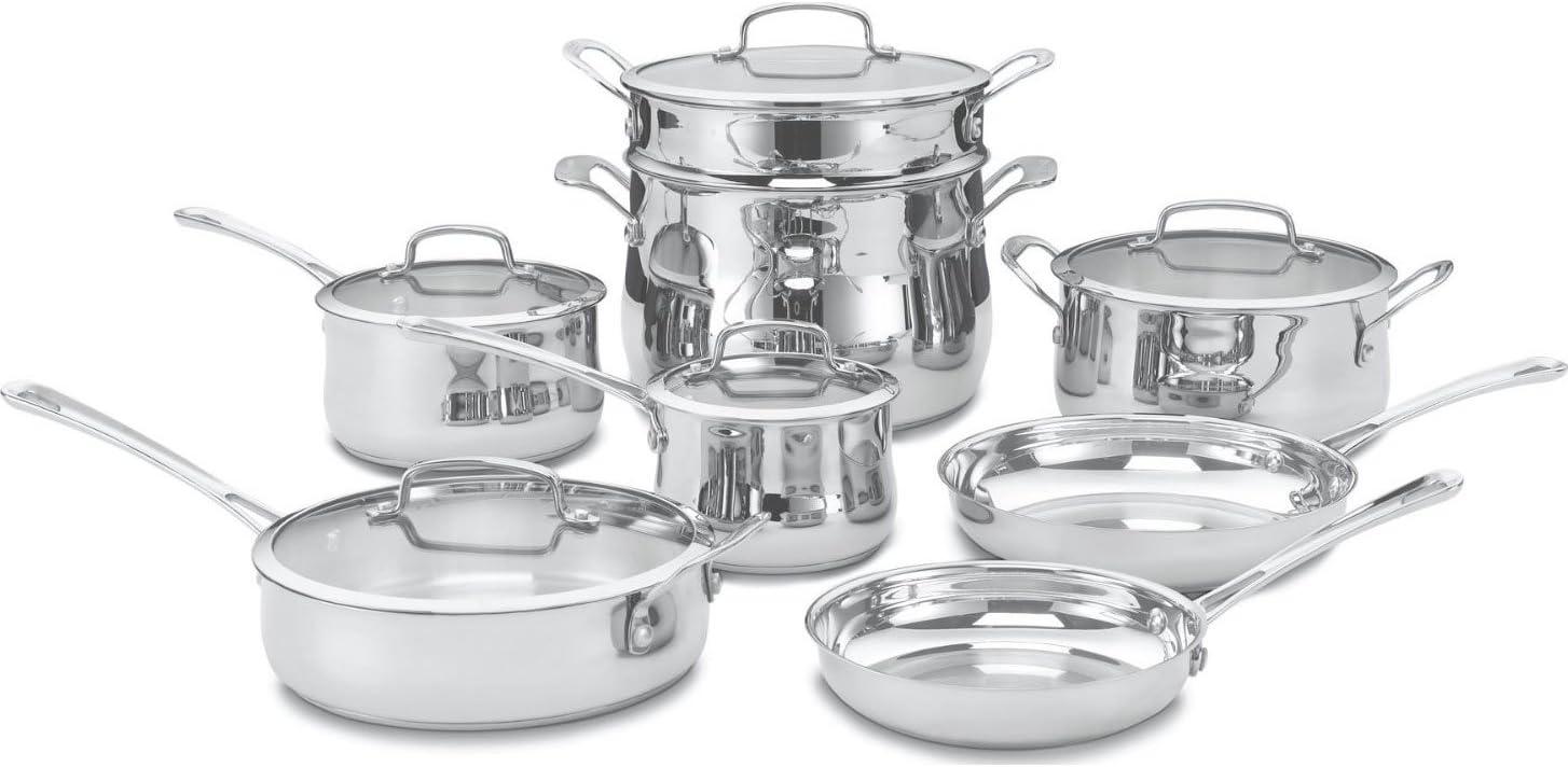 Cuisinart 13 Piece Contour Stainless Steel Cookware Set