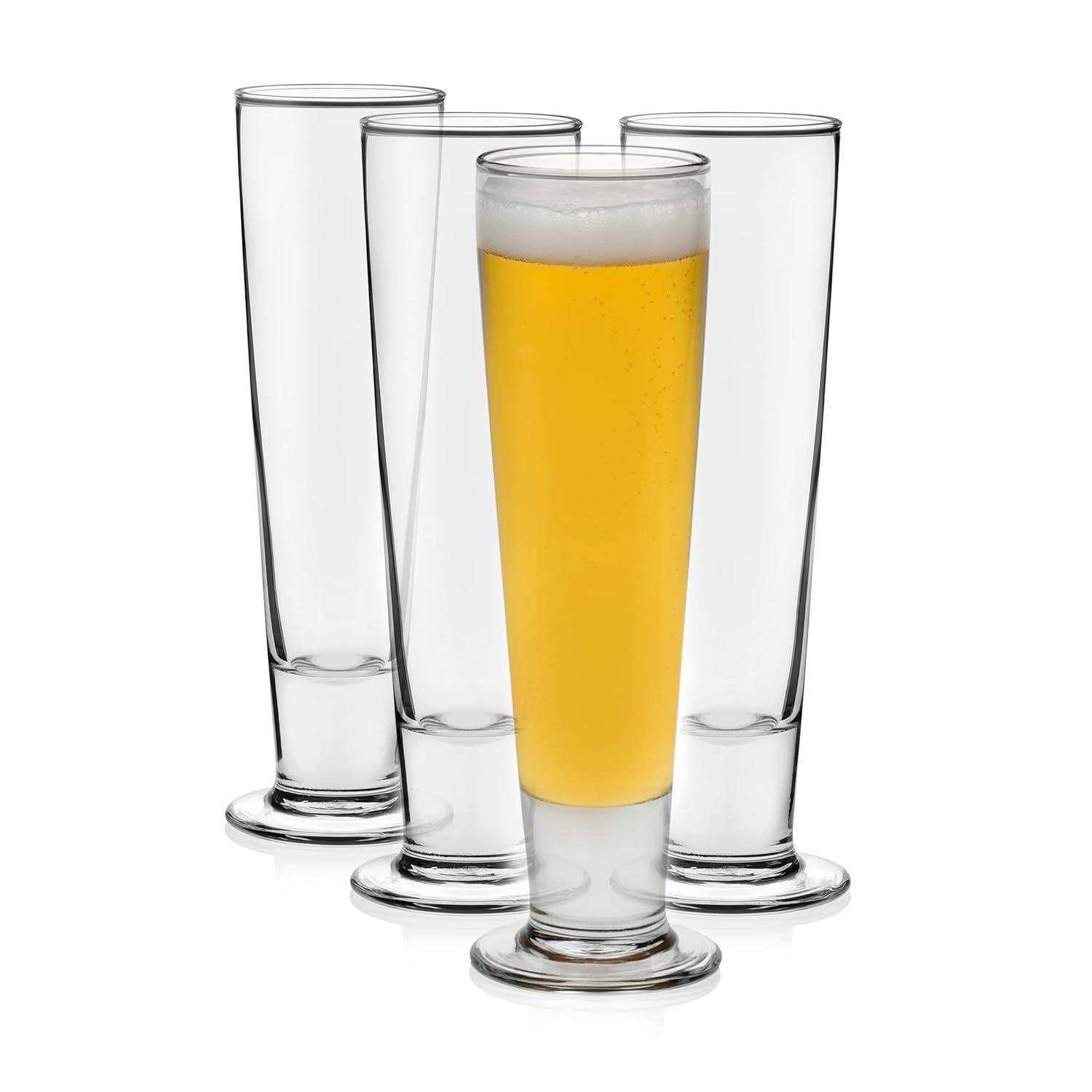 Libbey Libbey Stockholm Pilsner Beer Glasses, 15 oz. (Set of 4)