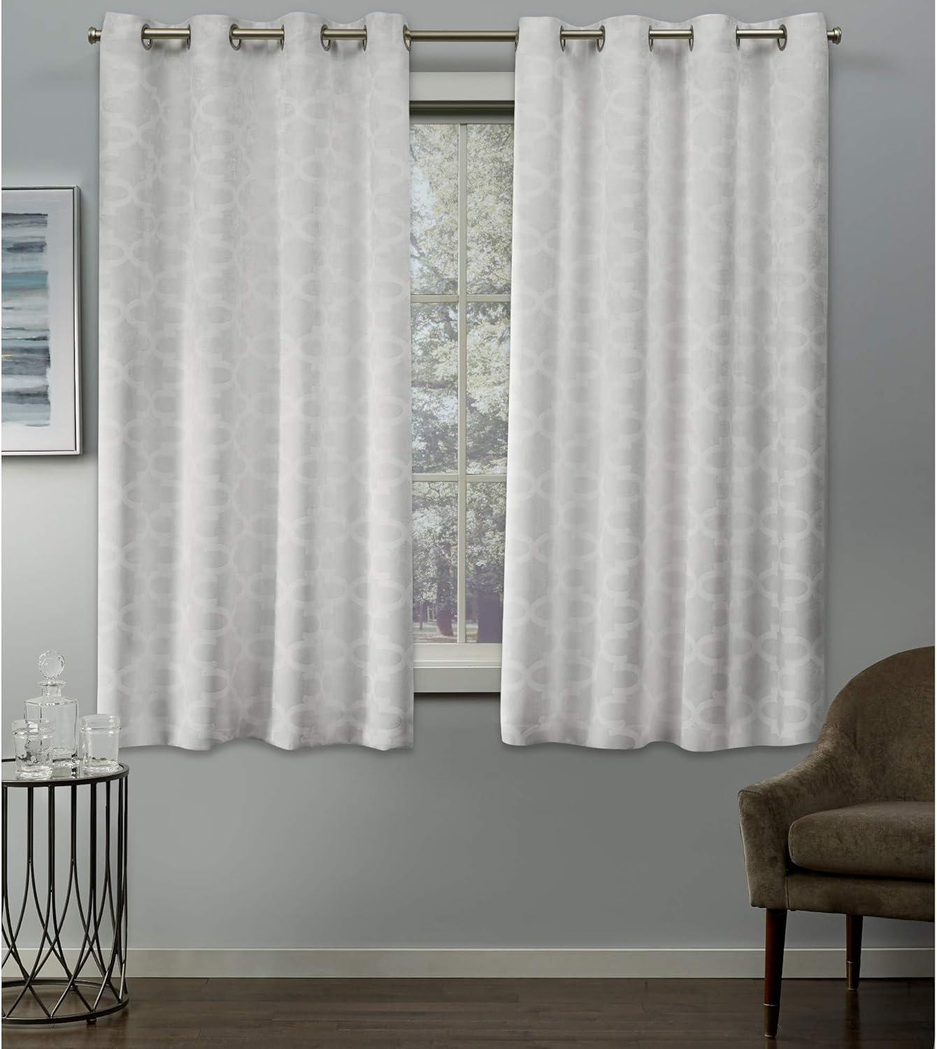 Taupe Blackout Grommet Top Window Curtain Panels