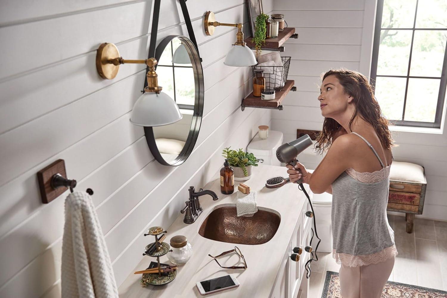 Moen 6401ORB Belfield Two-Handle Centerset Bathroom Faucet in Oil Rubbed Bronze