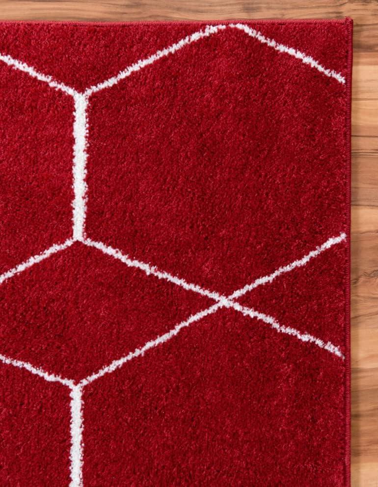 Unique Loom Trellis Frieze Geometric Trellis Indoor Woven Area Rug