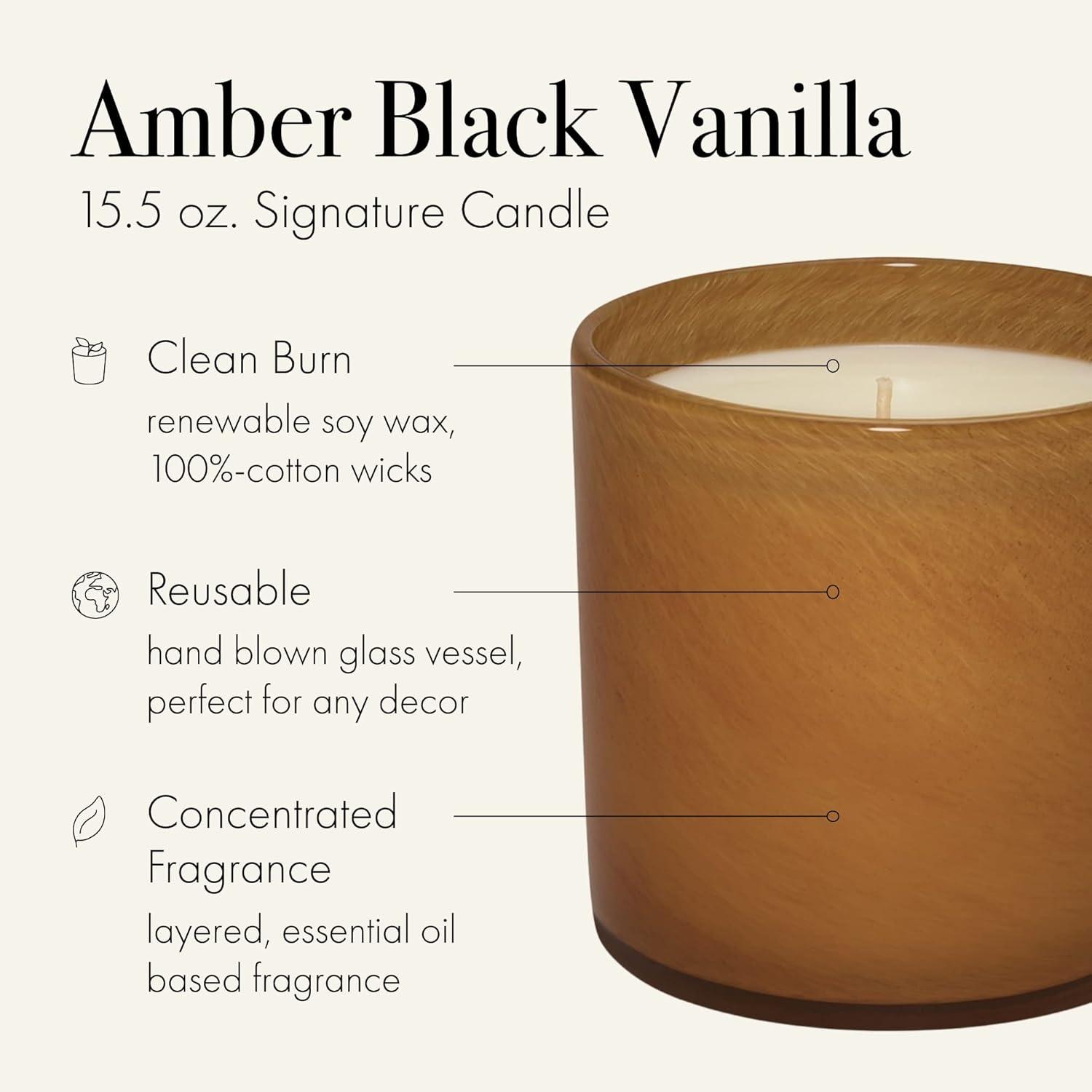 LAFCO New York Amber Black Vanilla Classic Signature Candle | Wayfair