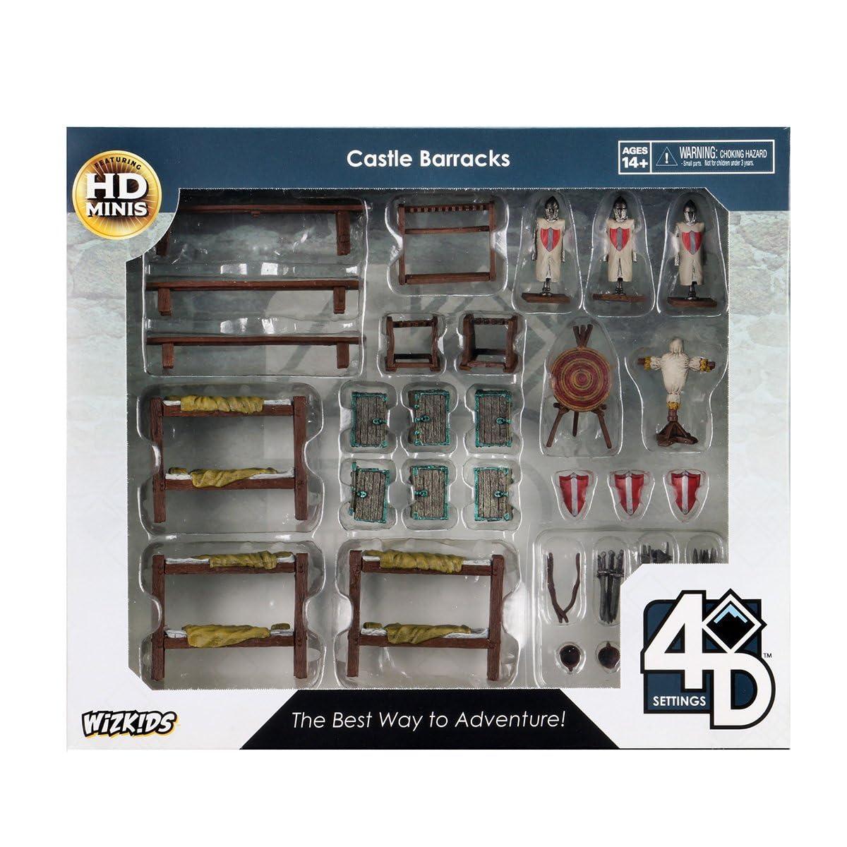 WizKids 4D Settings: Castle Barracks Pre-Painted Miniatures