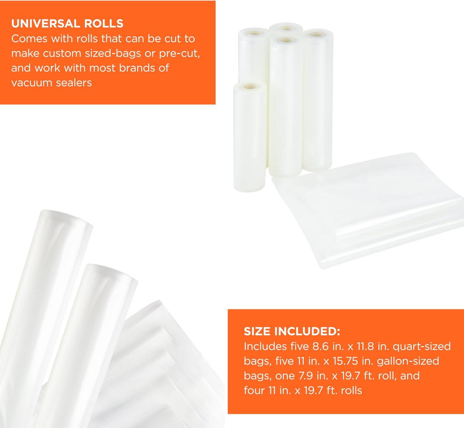 BLACK+DECKER BDVPRB Vacuum Sealer Bags And Rolls Variety Pack