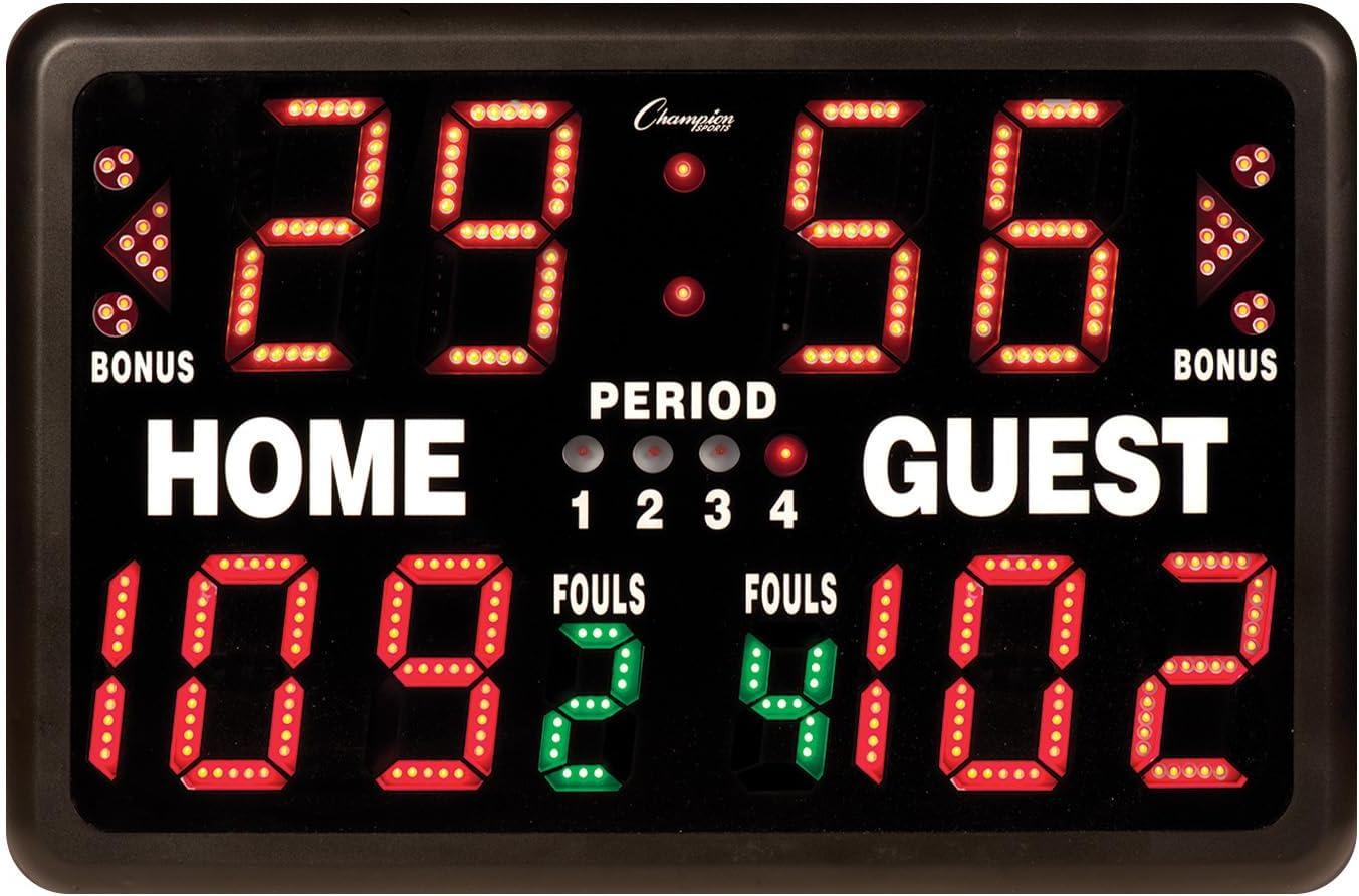 Champion Sports Multi-Sport Tabletop Indoor Electronic Scoreboard with LED Display