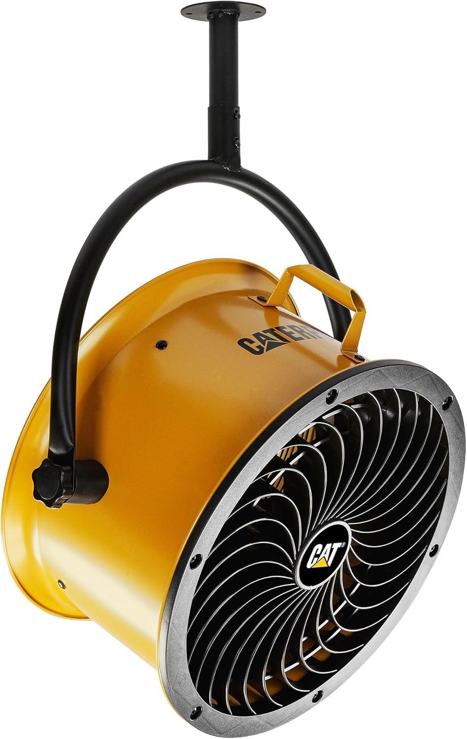 Yellow Industrial High Velocity Floor Fan with Aluminum Blades