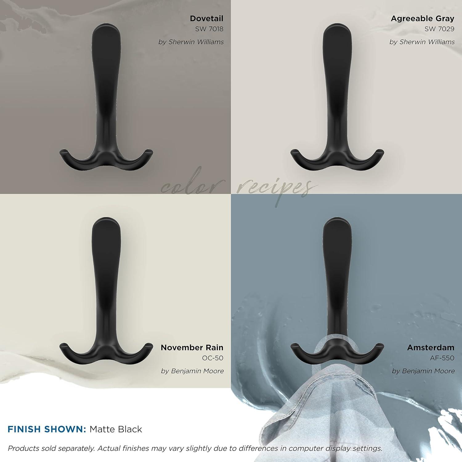 Finesse Transitional Triple Prong Decorative Wall Hook