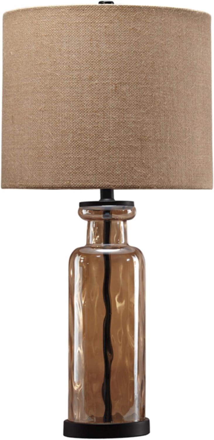 Signature Design by Ashley Laurentia Table Lamp Champagne/Black