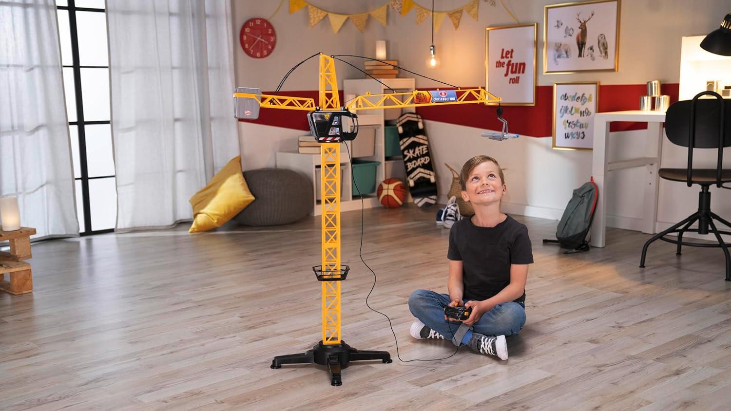 Dickie Toys 40" Giant Crane Remote Control Playset