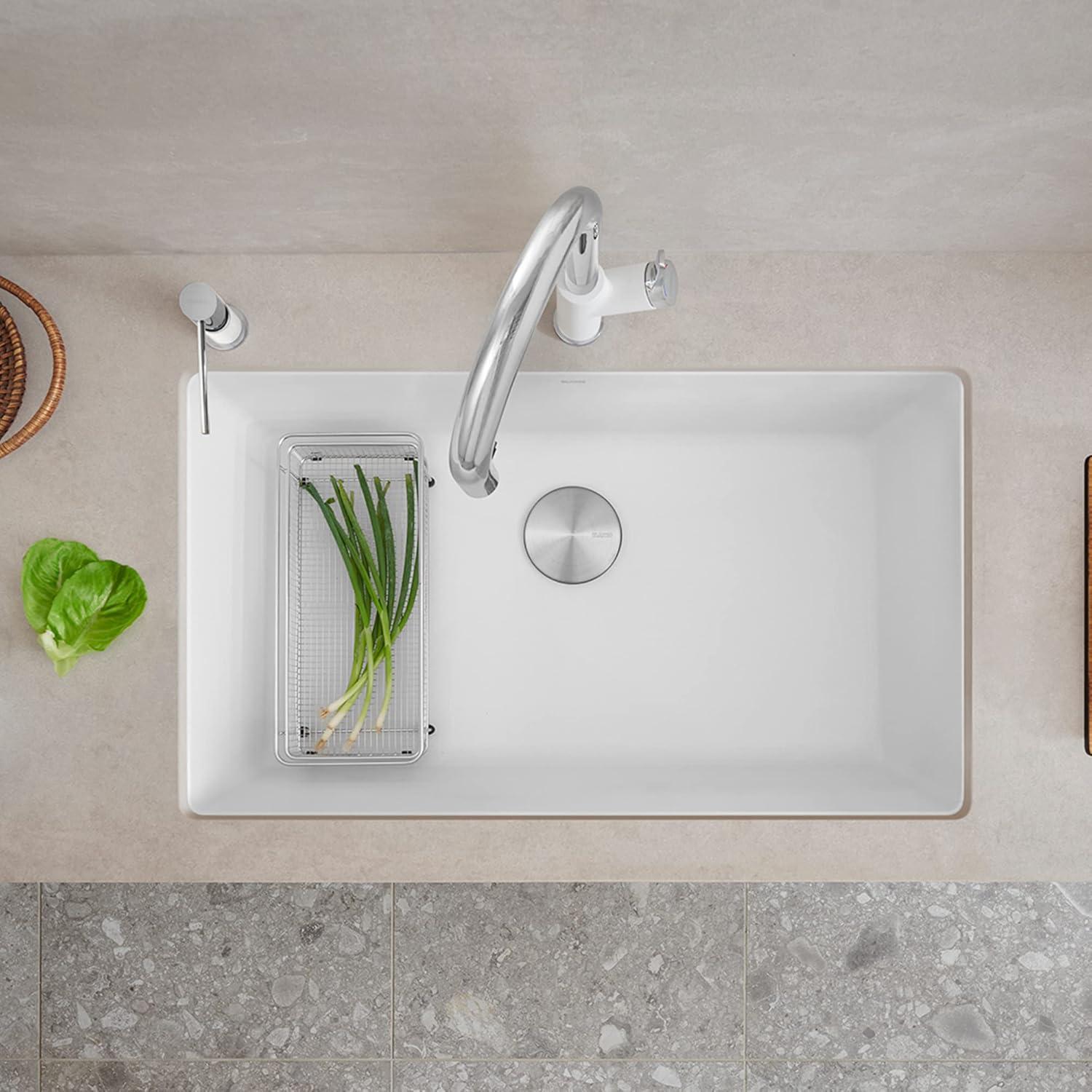 Precis SILGRANIT 32" L X 19" W Super Single Undermount Kitchen SInk