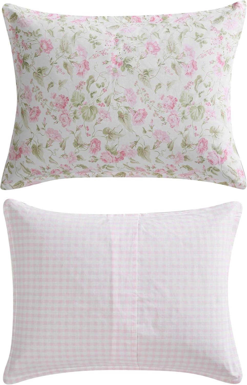 Laura Ashley Morning Gloria Cotton Comforter Set Pink