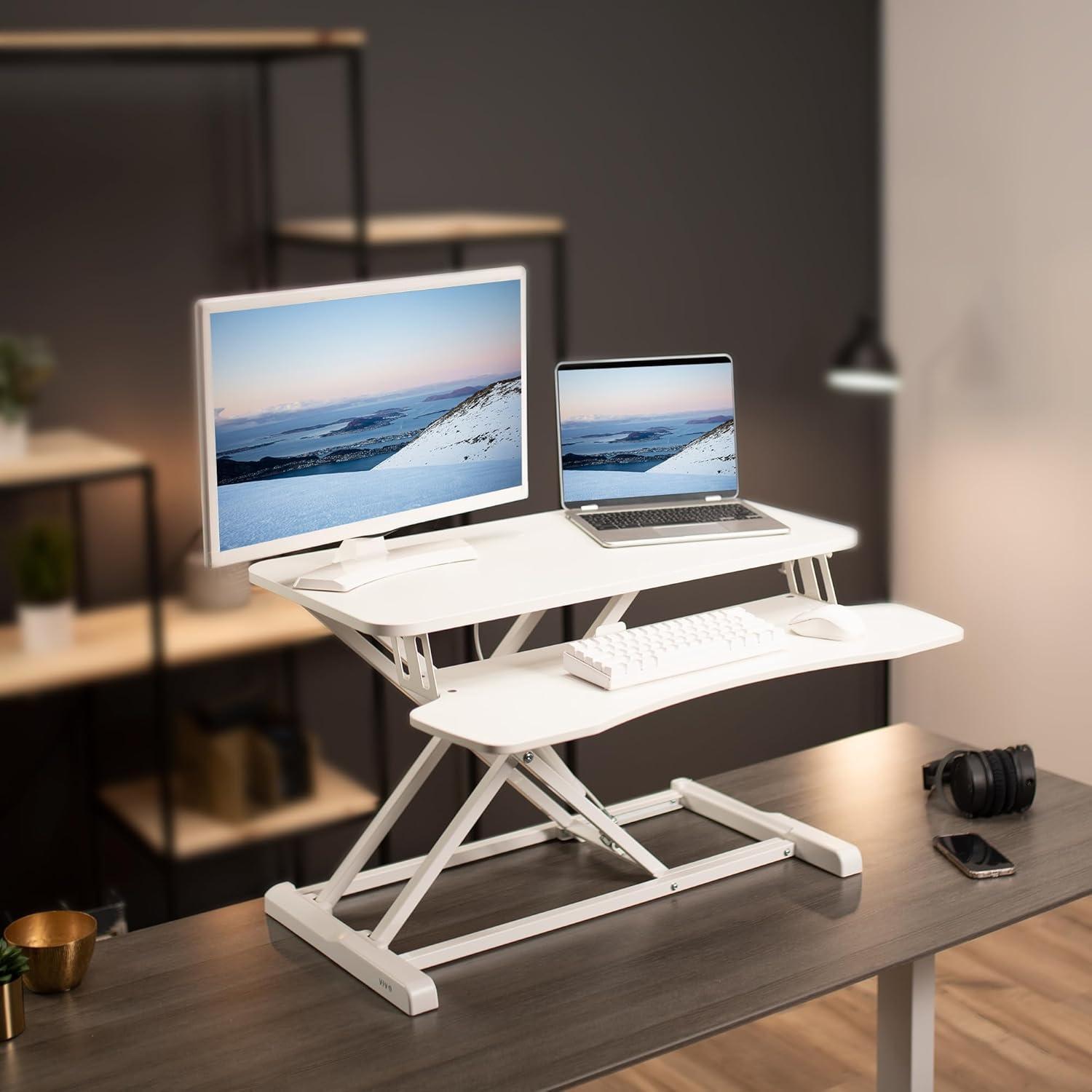 VIVO Height Adjustable Standing Desk Converter (DESK-V000K Series)