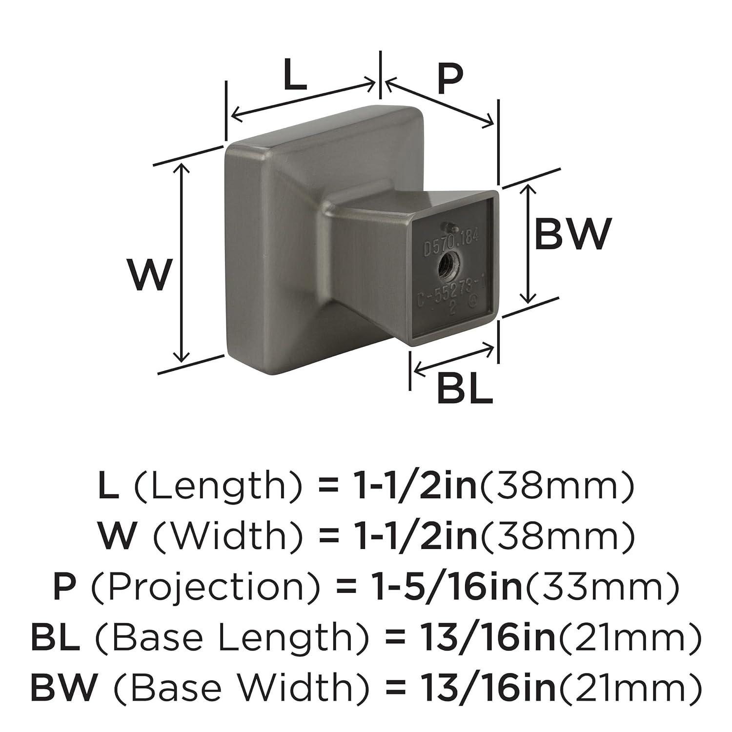 Amerock Blackrock Square Knob