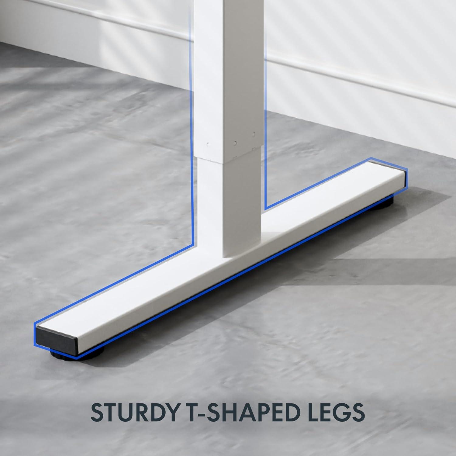 FLEXISPOT Standing Desk Adjustable Height with Whole Piece Desk Board 43 x 24