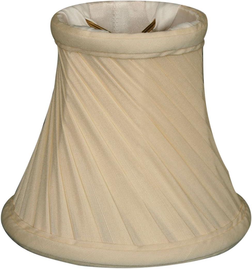 Royal Designs, Inc. Hardback Empire Chandelier Basic Shade CS-988-5LNBG-6, Linen Beige, 3 x 5 x 4.5, Pack of 6