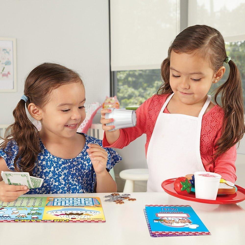 Learning Resources Serve It Up Play Restaurant - 36 Pieces, Boys and Girls Ages 3+, Food Play Set, Pretend Play For Toddlers