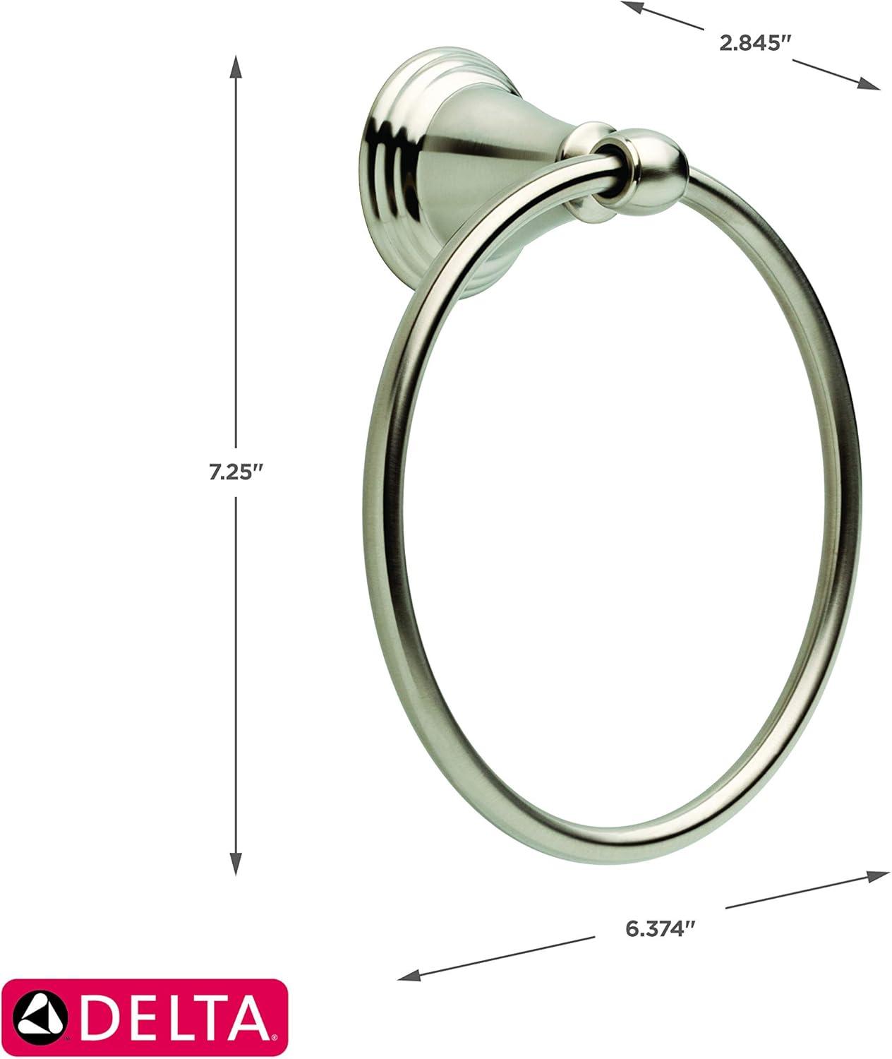 Windemere Wall Mount Round Closed Towel Ring Bath Hardware Accessory
