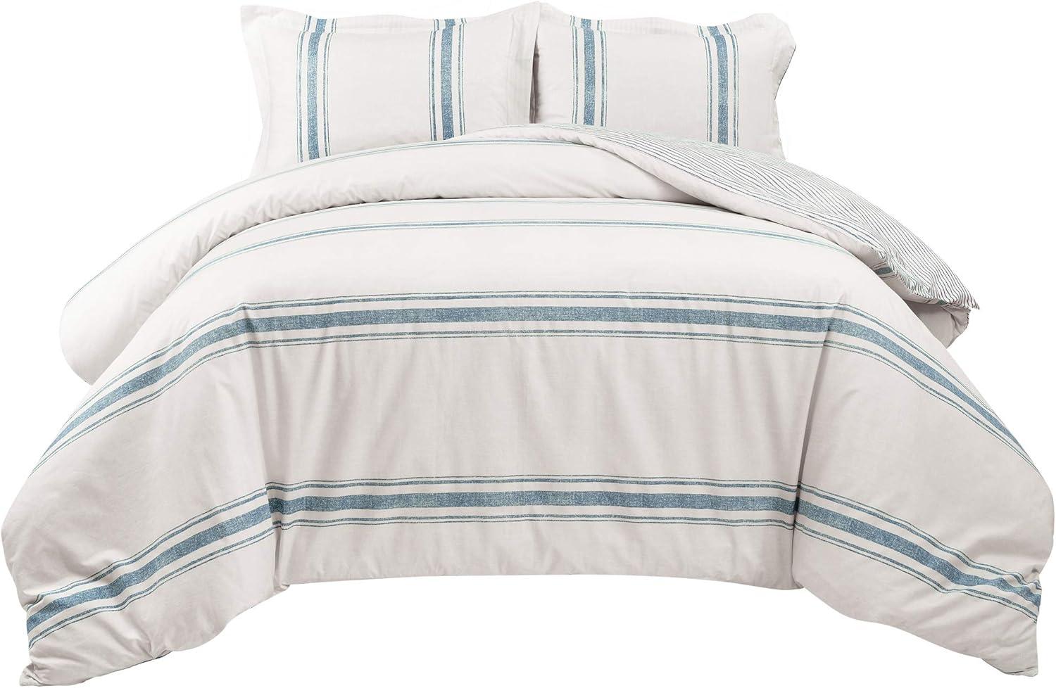 Standard Cotton 460 TC Reversible 3 Piece Duvet Cover Set