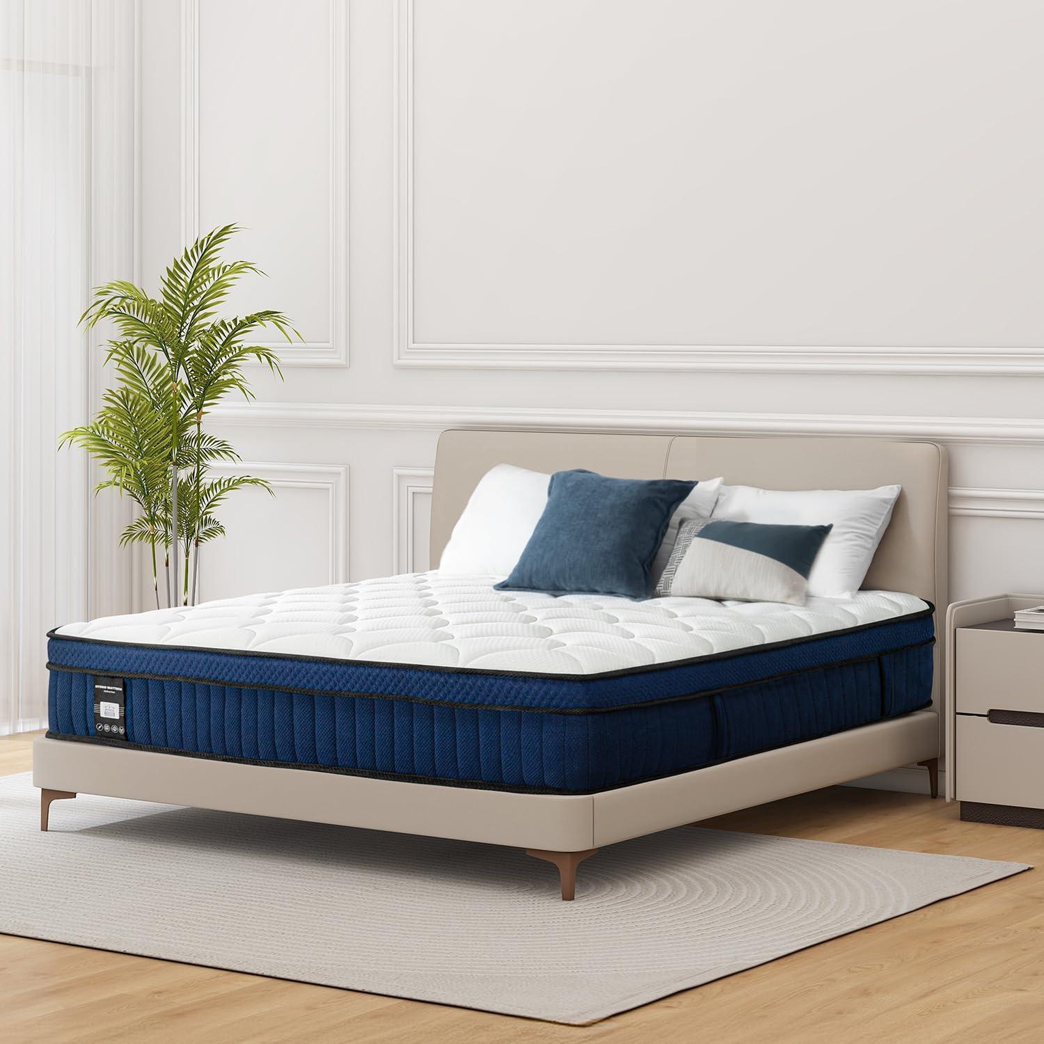 Alwyn Home 12'' Medium Gel Memory Foam Hybrid Mattress in a Box, OEKO-TEX® Certified