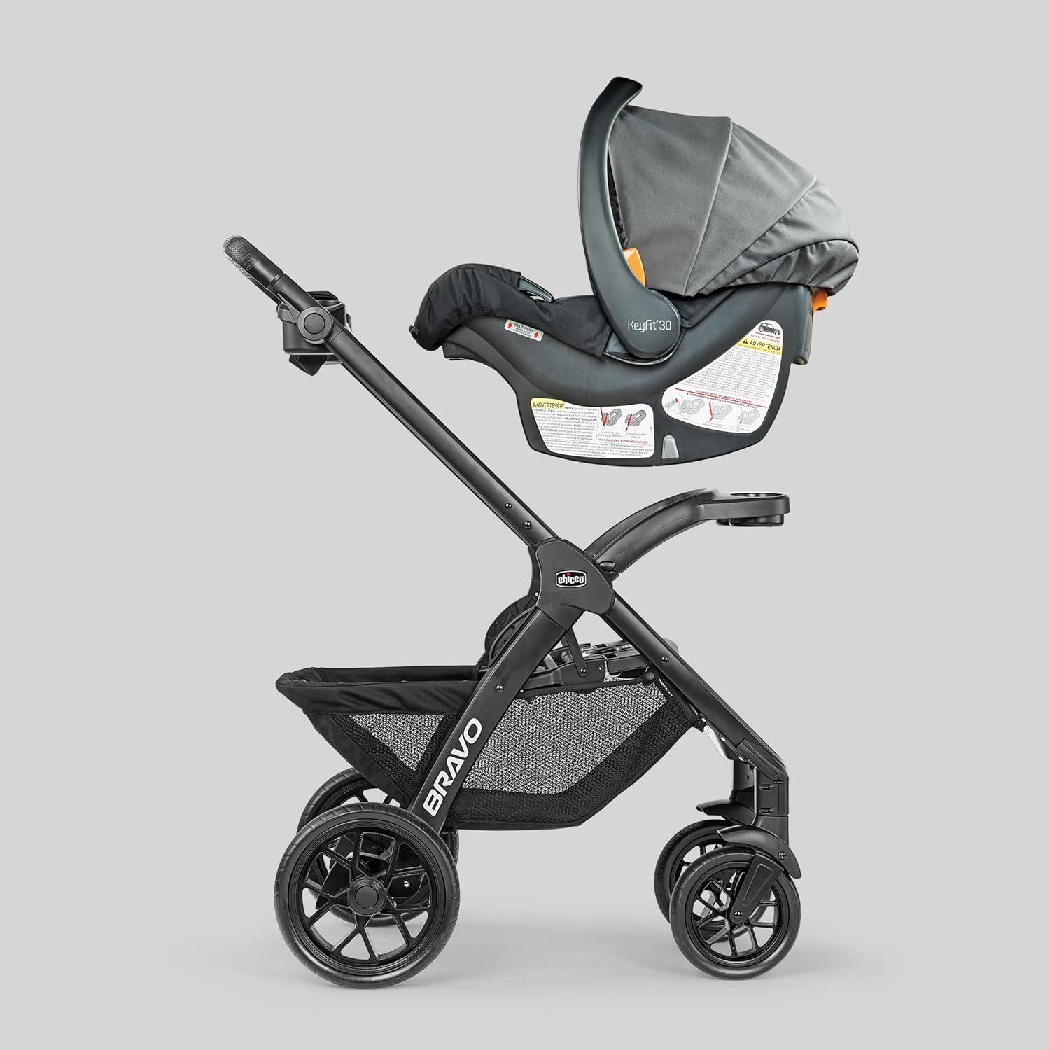 Chicco Bravo LE ClearTex Quick-Fold Stroller - Pewter
