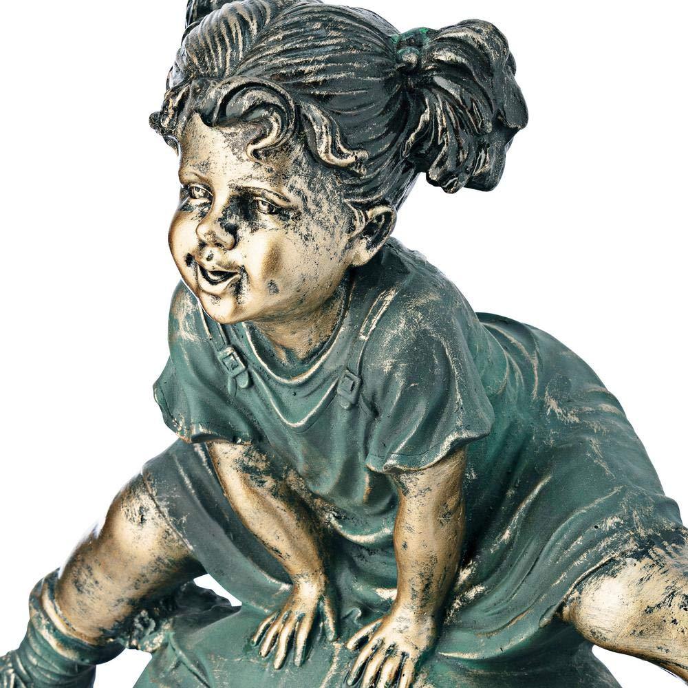Alpine Corporation Niña Saltando sobre la Estatua Del Niño
