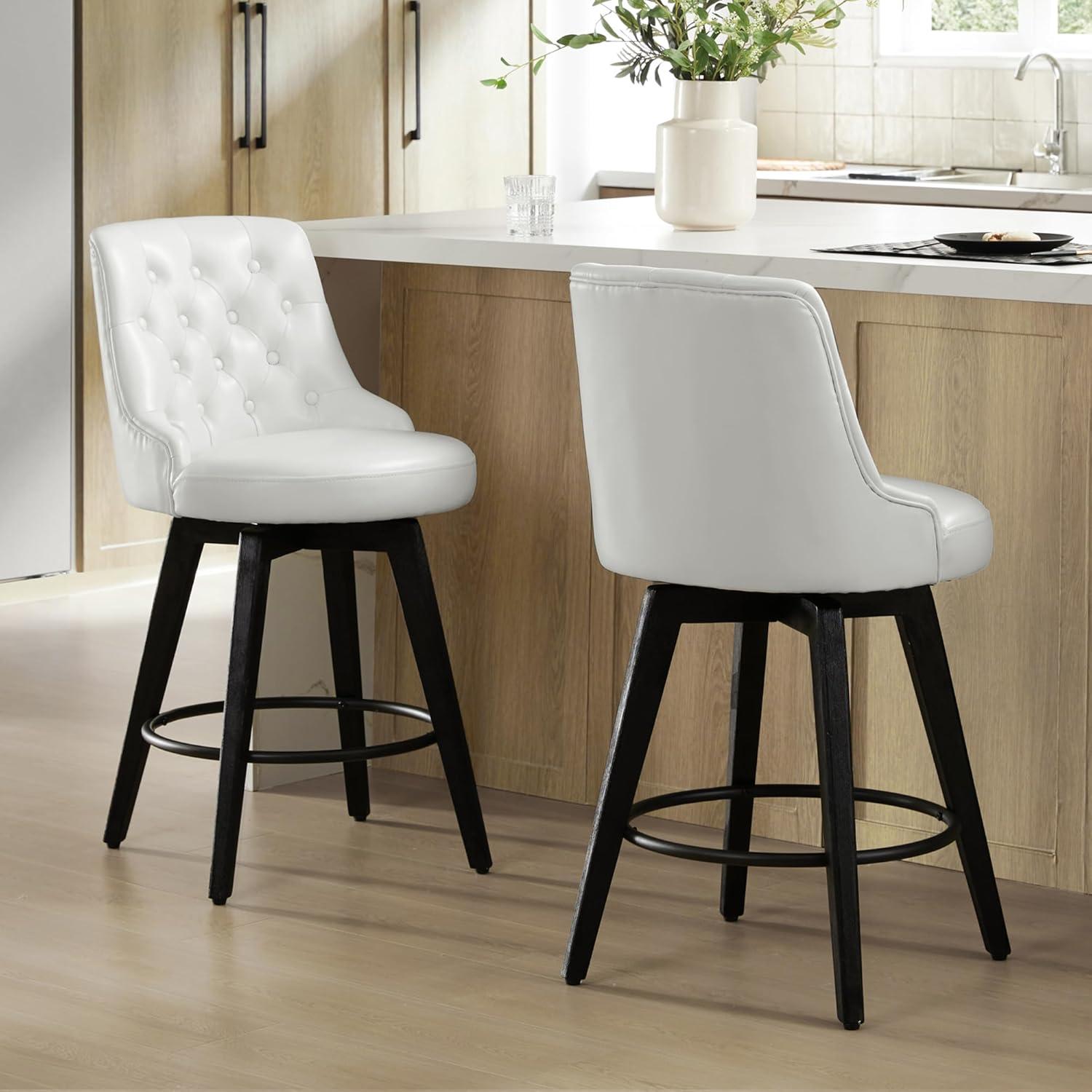 Arjean Swivel Upholstered Counter Stool