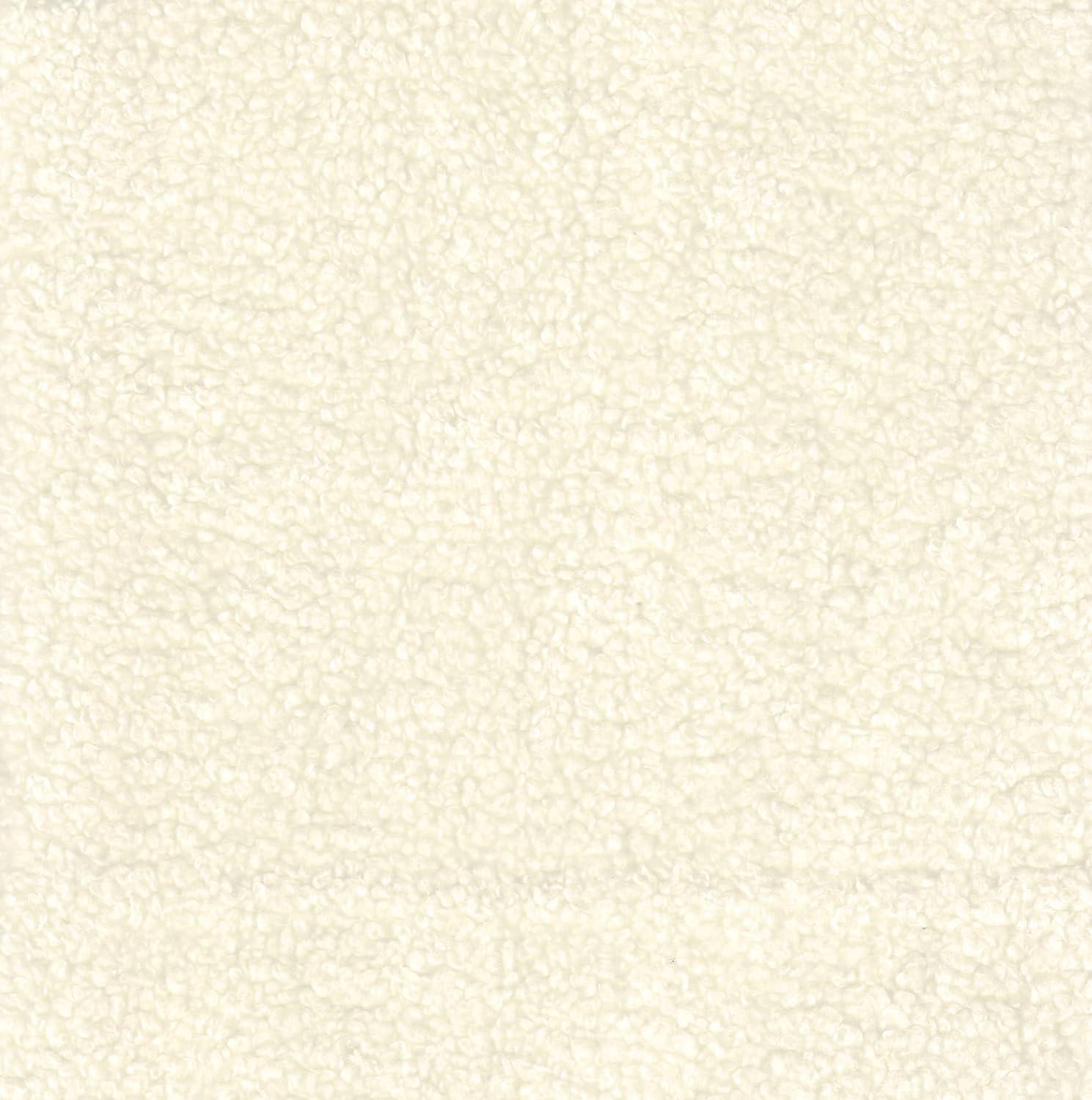 Modern Metal Faux Shearling Bench Cream - HomePop