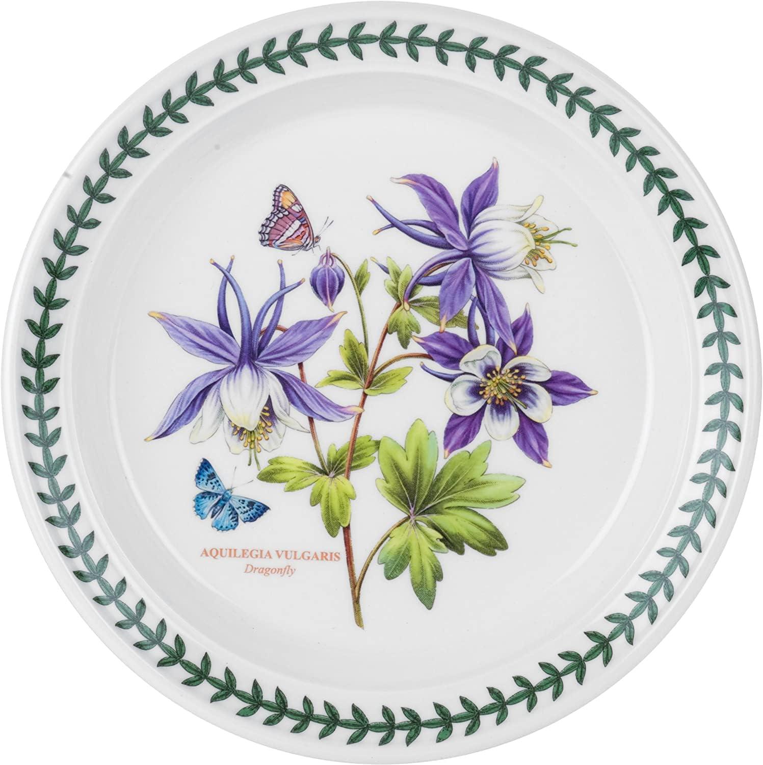 Exotic Floral Ceramic Salad Plates Set of 6