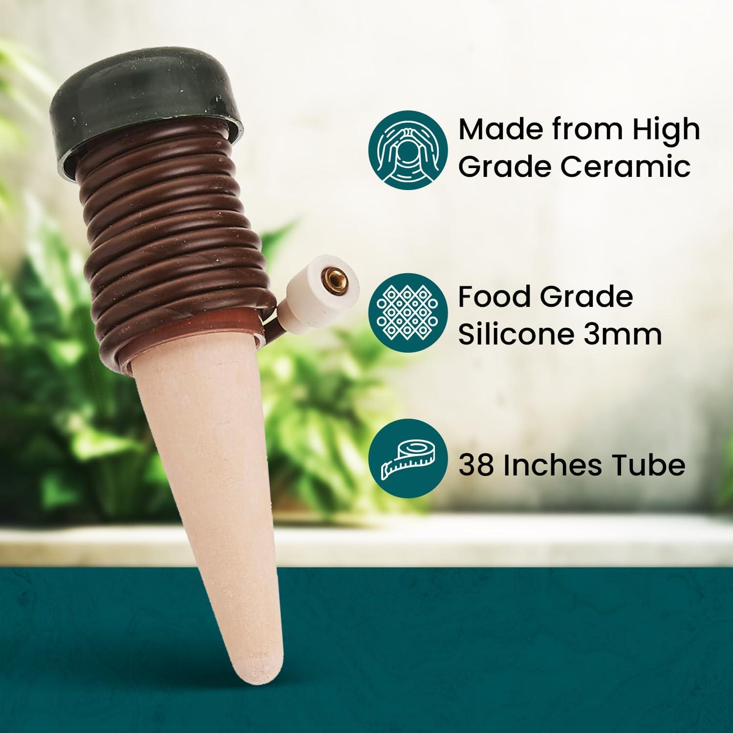 Blumat Classic Plant Watering Stakes | for Everyday Home or Vacation Use | Indoor or Outdoor Water Spikes for Plants | Automatic Drip Irrigation (3 Pack)