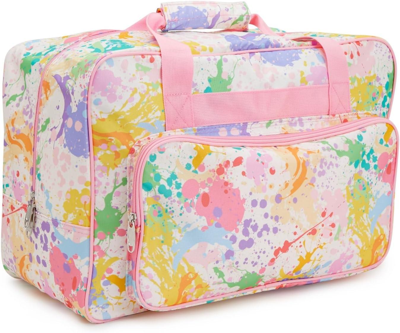 Bright Creations Watercolor Sewing Machine Carrying Case (18.1 x 9.4 x 12.2 In)