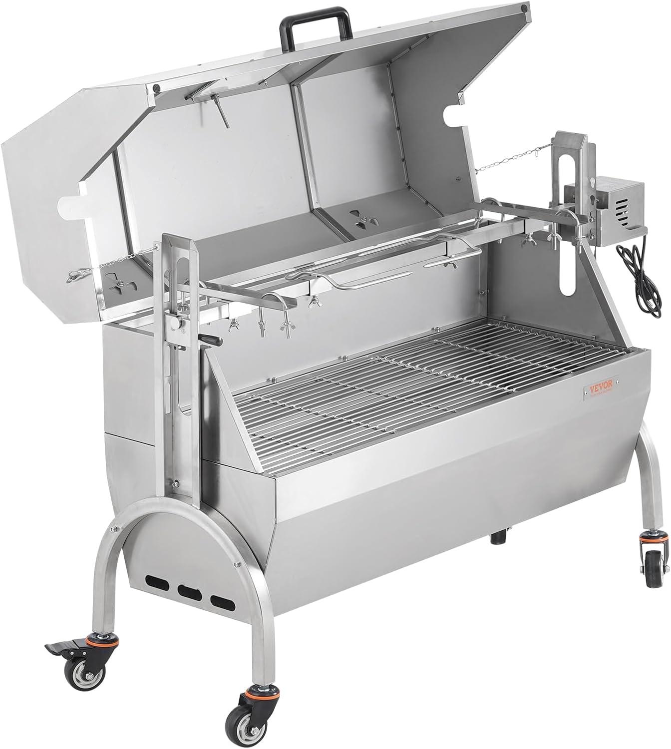 Roaster Spit Rotisserie BBQ Grill Pig Lamb Chicken Roaster 52W 198LBS