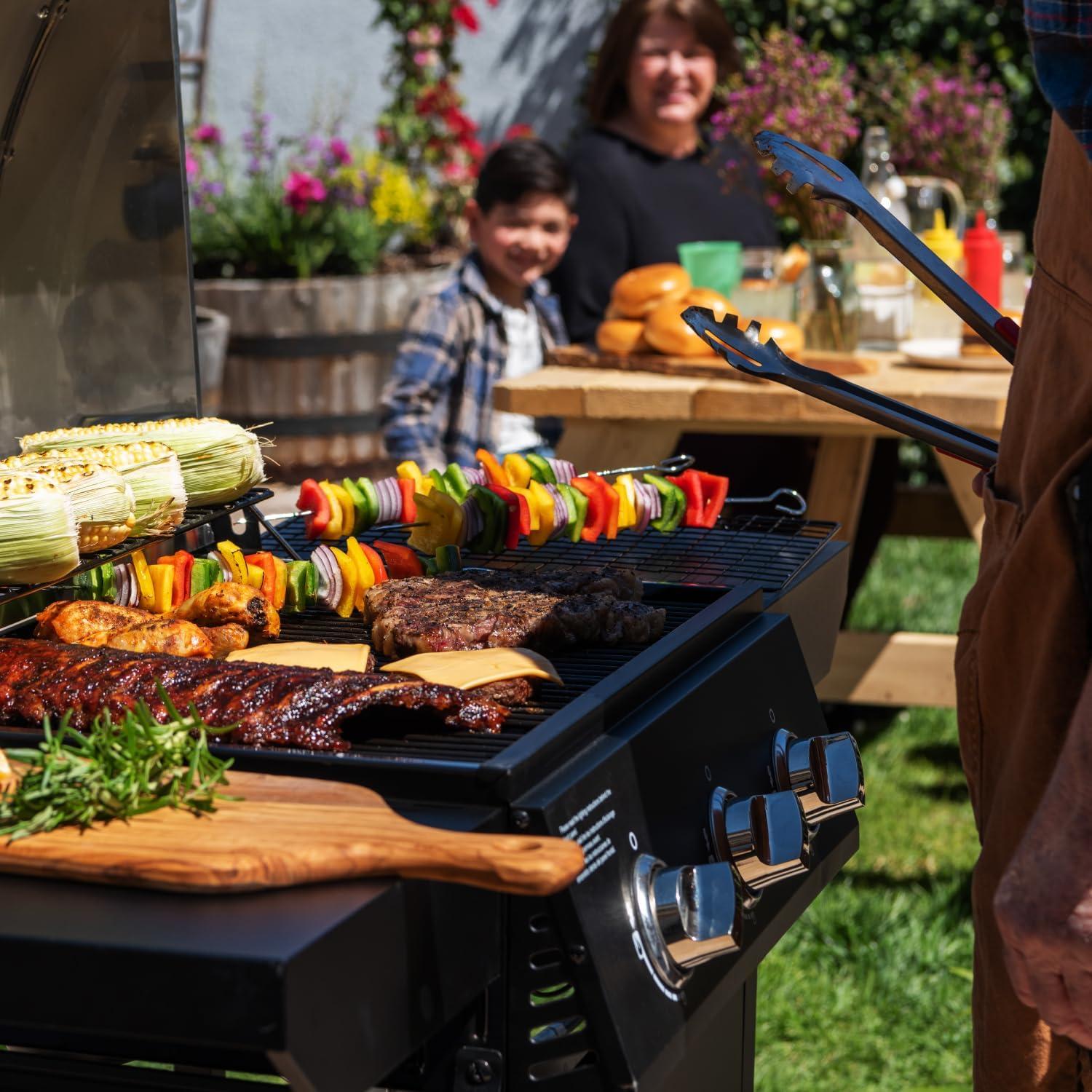 Nexgrill 3-Burner Black and Stainless Steel Propane Gas Grill
