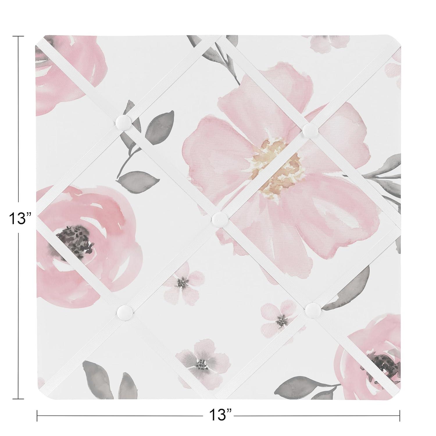 Watercolor Floral Wall Mounted Photo Memo Board