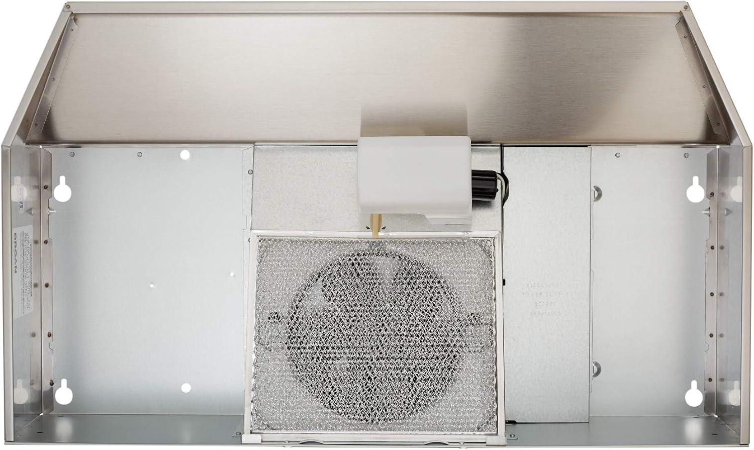 Broan NuTone Broan NuTone 24" Steel 190 CFM Convertible Under Cabinet Range Hood with Mesh Filter F402404