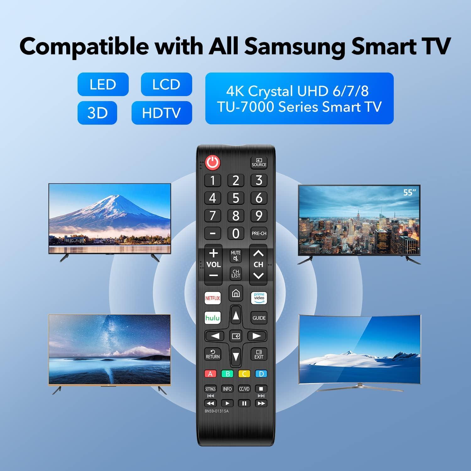 (Pack of 2)ZOUYUE Universal Remote for All Samsung TV,Compatible for All Samsung Smart TV LED LCD HD TV