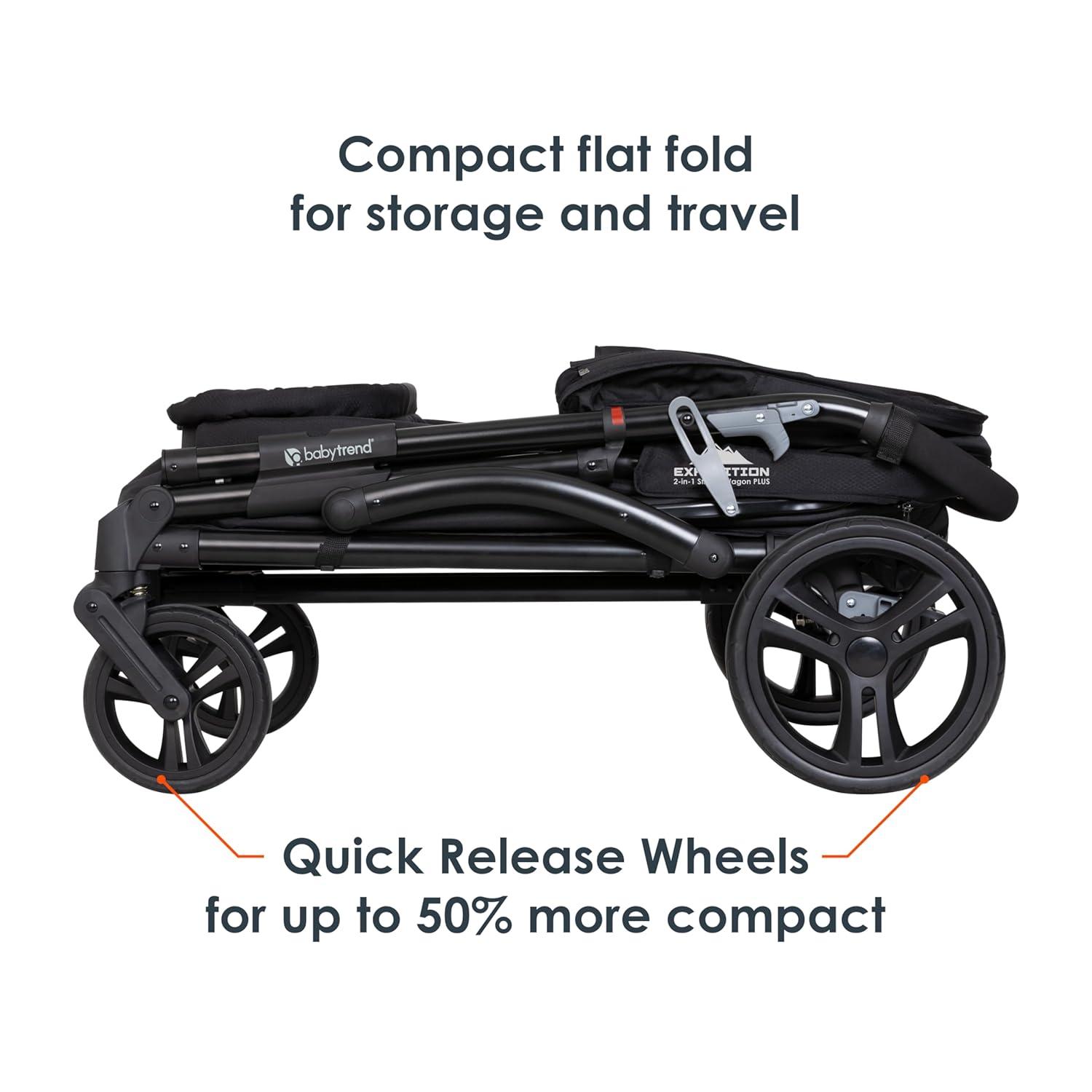 Baby Trend Baby Trend Foldable 4 Wheel Multi-Child Stroller with Storage