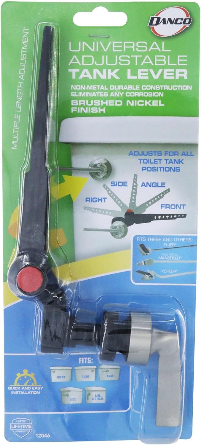 Danco Toilet Tank Lever Replacement Handle in Brushed Nickel, 0.17 lbs (12046)