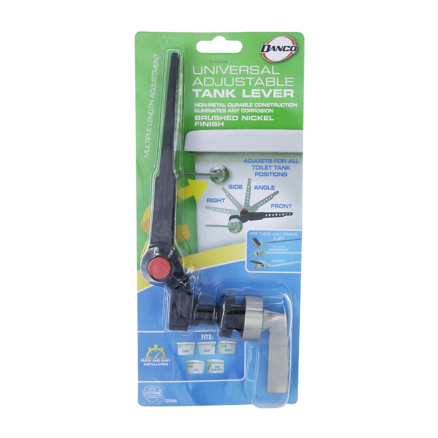 Danco Toilet Tank Lever Replacement Handle in Brushed Nickel, 0.17 lbs (12046)