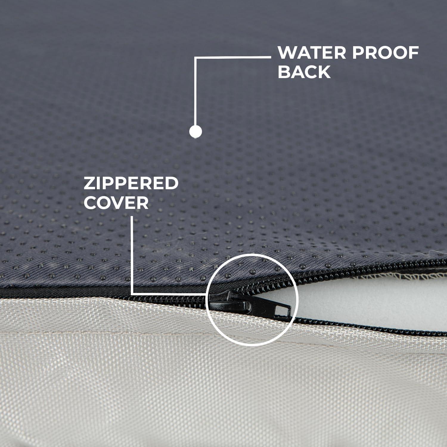 Best Pet Supplies Best Pet Supplies Dog Crate Mat with Waterproof Exterior, Orthopedic Foam, and Sherpa Cover