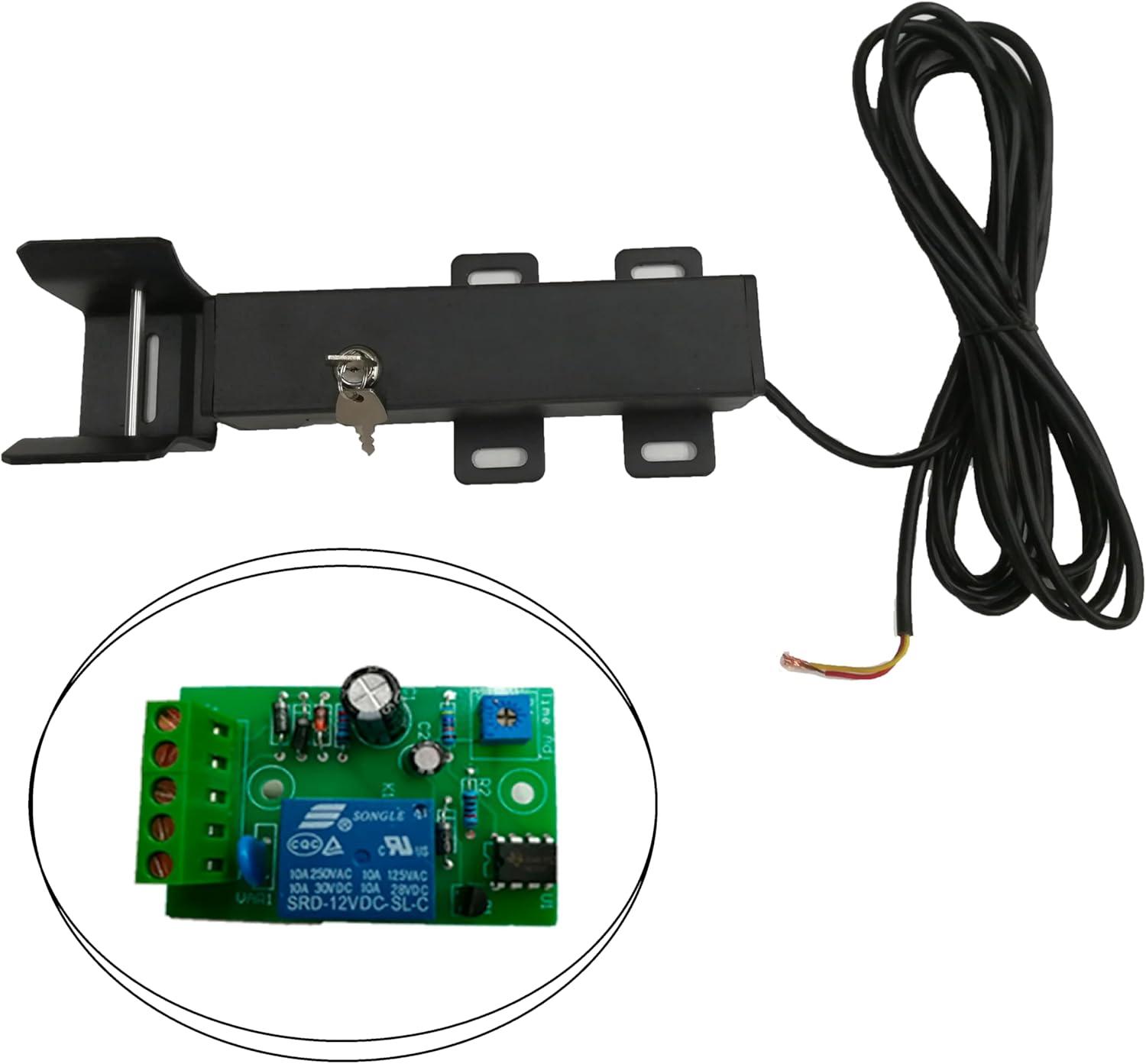 Black Electric Lock for Swing Gate Opener with Keys