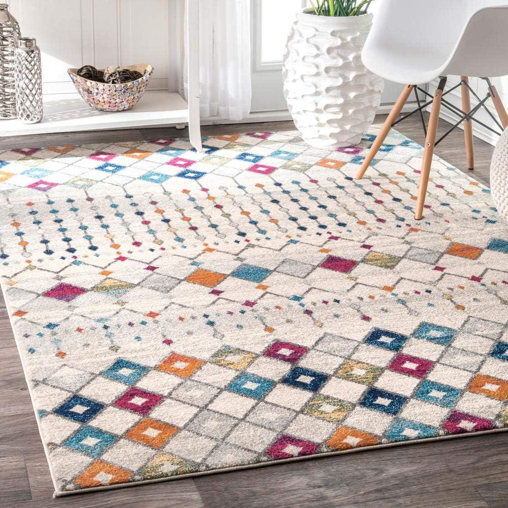 nuLOOM Moroccan Blythe Multicolor 2' x 3' Transitional Area Rug