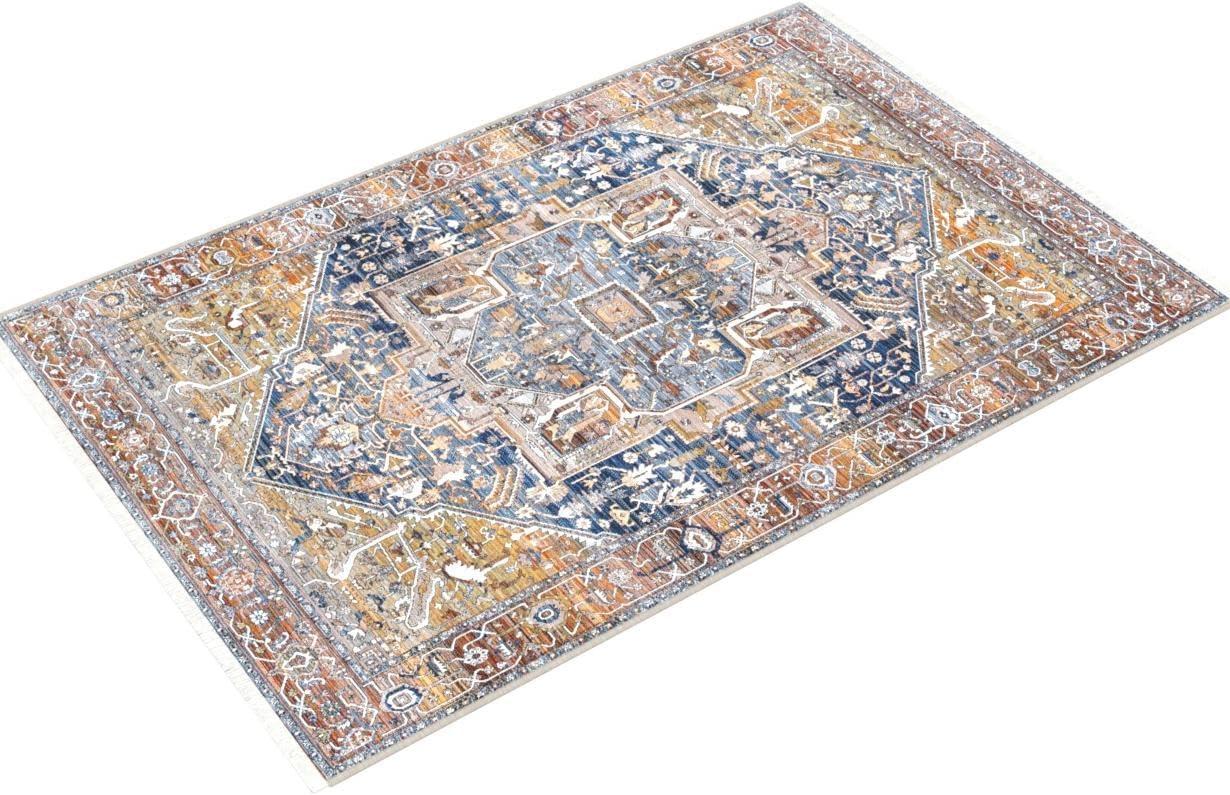 Nuloom Harriet Vintage Medallion Fringe Indoor Area Rug