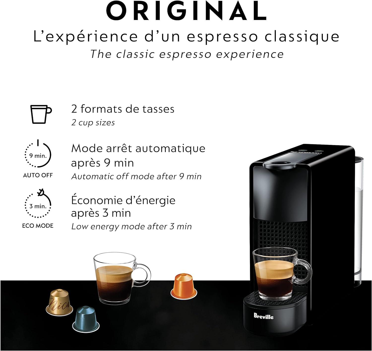 Nespresso ® by Breville ® Essenza Mini Espresso Machine in Black