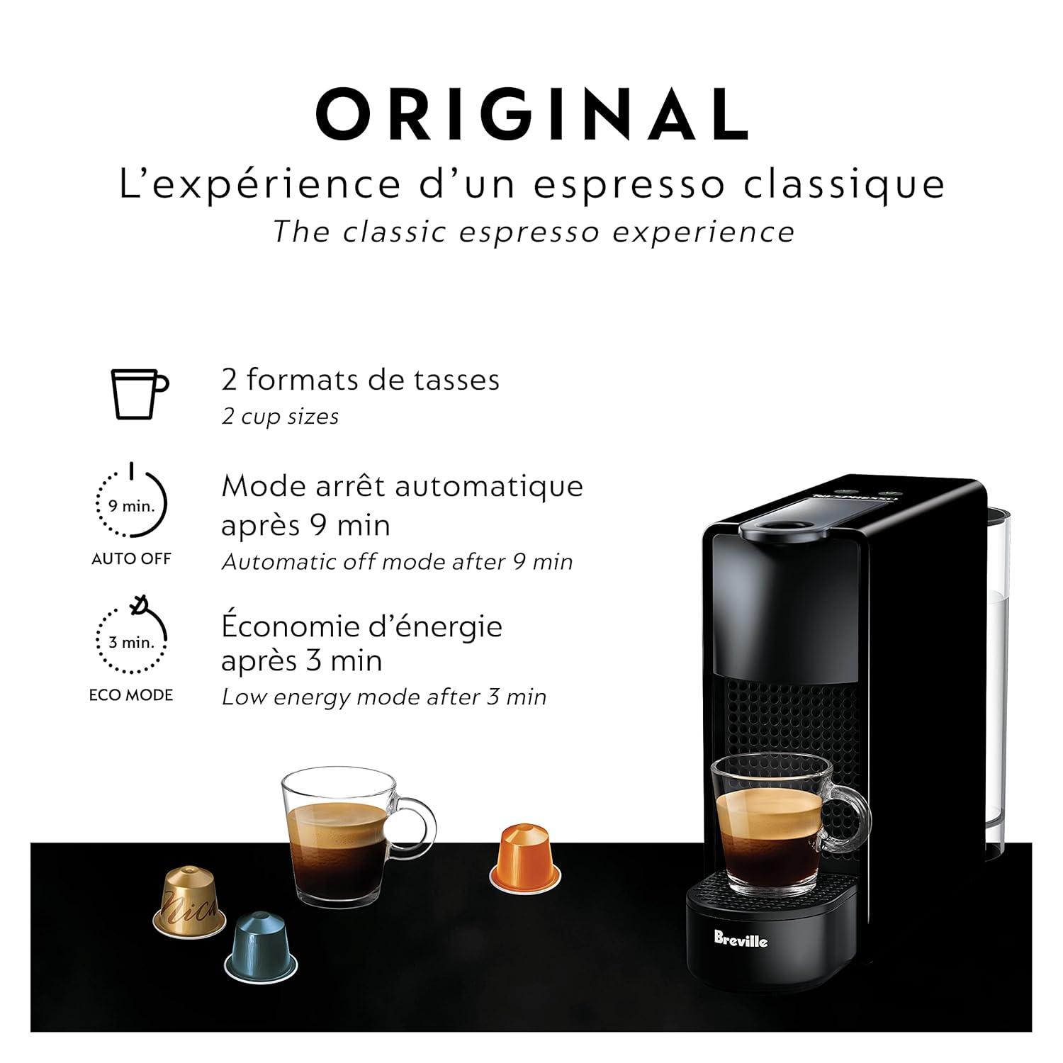 Nespresso ® by Breville ® Essenza Mini Espresso Machine in Black