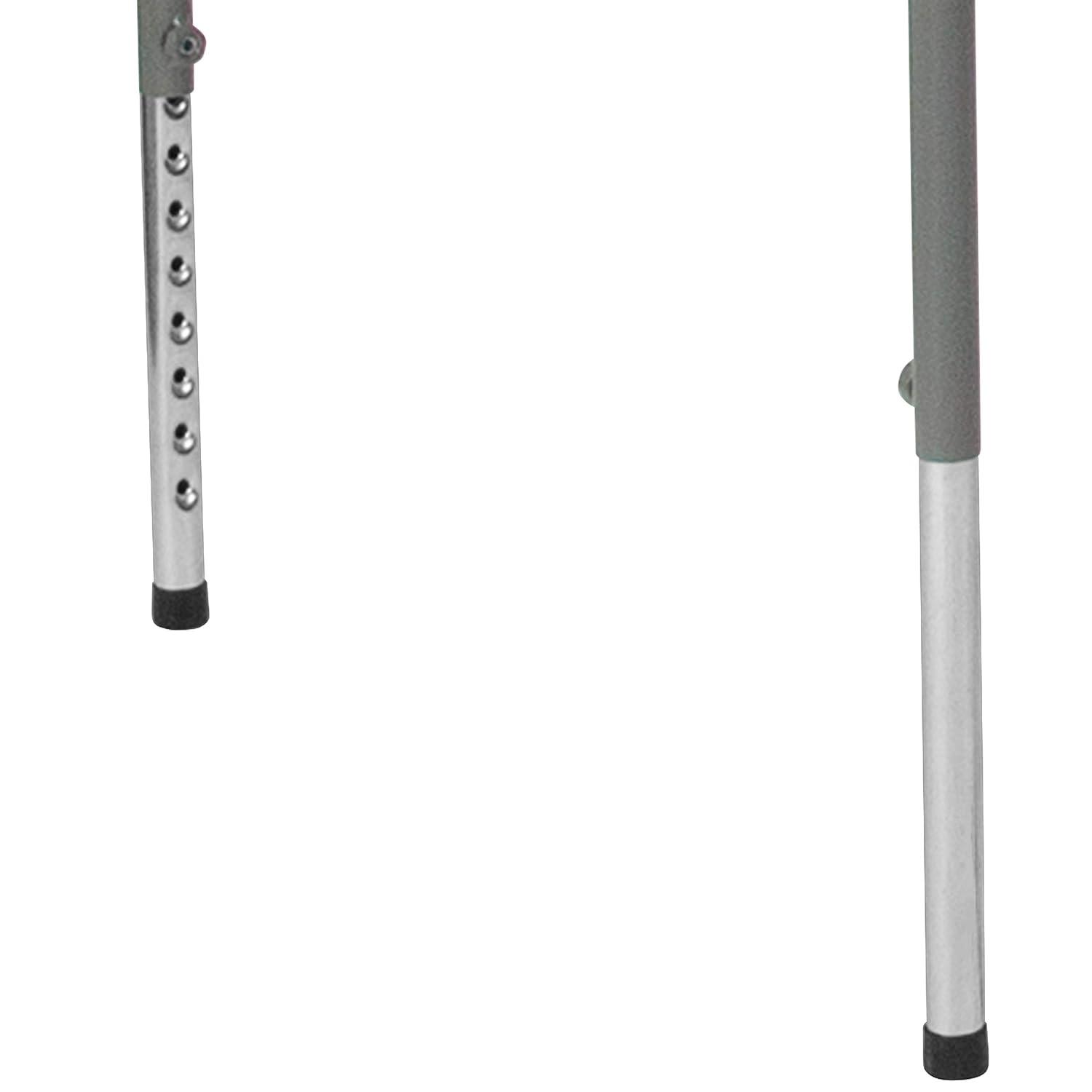 Flash Furniture Parker 2.79-Foot Square Height Adjustable Plastic Folding Table