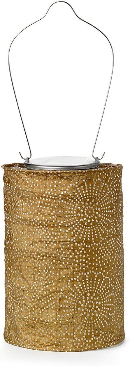 Bronze Winter Glow Solar LED Lantern - Tabletop & Hanging